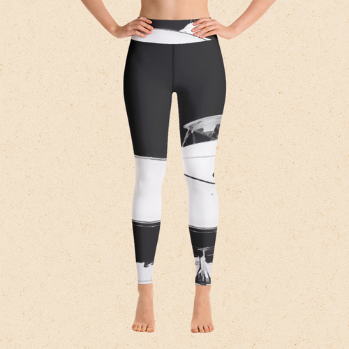 Black House of Boats Yoga Leggings