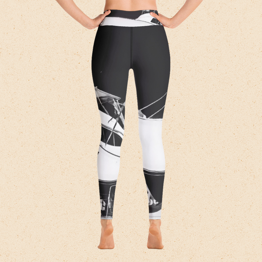 Black House of Boats Yoga Leggings