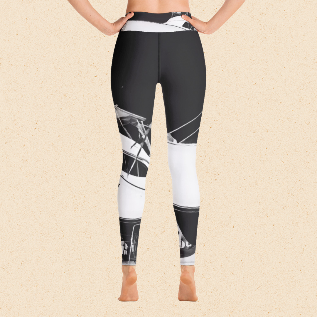 Black House of Boats Yoga Leggings