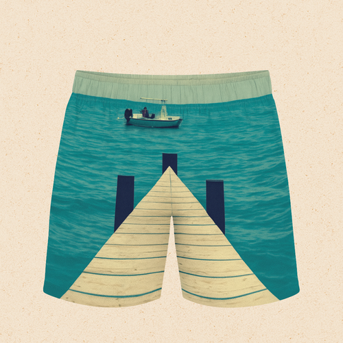 All-Over Print Men's Athletic Long Shorts