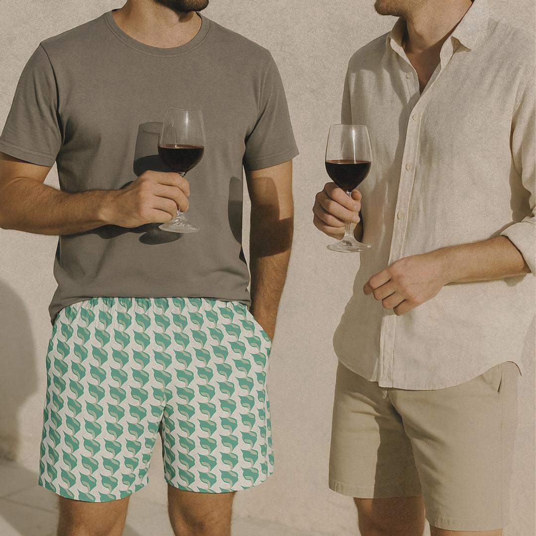 Green Marlin Men's Athletic Long Shorts