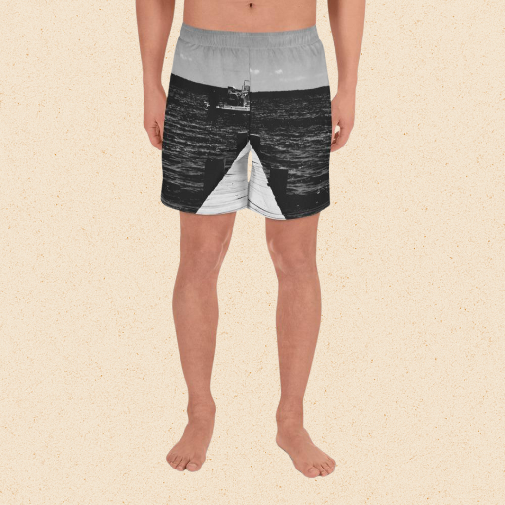 All-Over Print Men's Athletic Long Shorts
