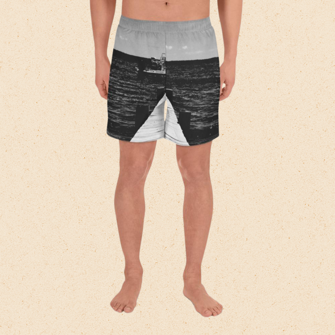 All-Over Print Men's Athletic Long Shorts
