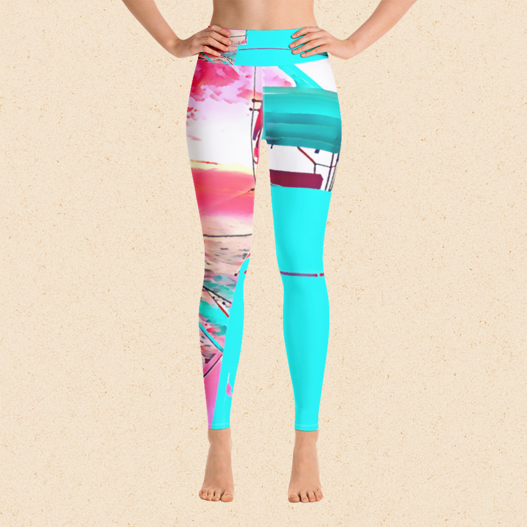 Sunset1 yoga leggings