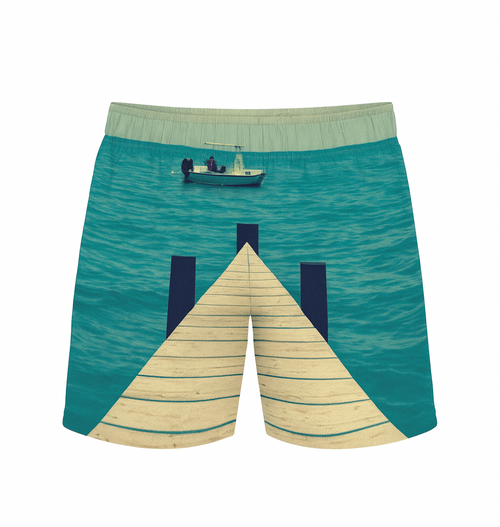 All-Over Print Men's Athletic Long Shorts