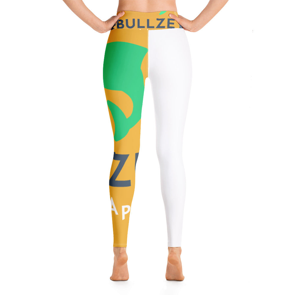 Bullzeye yellow leggings - Bullzeye Ocean Apparel