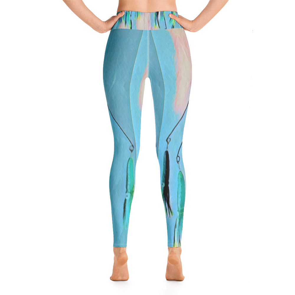 Yoga Leggings Dredge Blue - Bullzeye Ocean Apparel