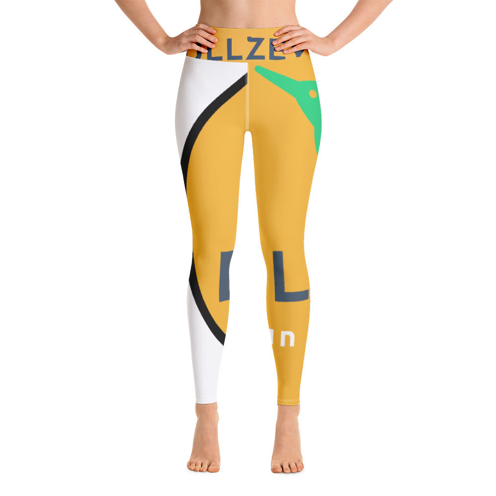 Bullzeye yellow leggings - Bullzeye Ocean Apparel