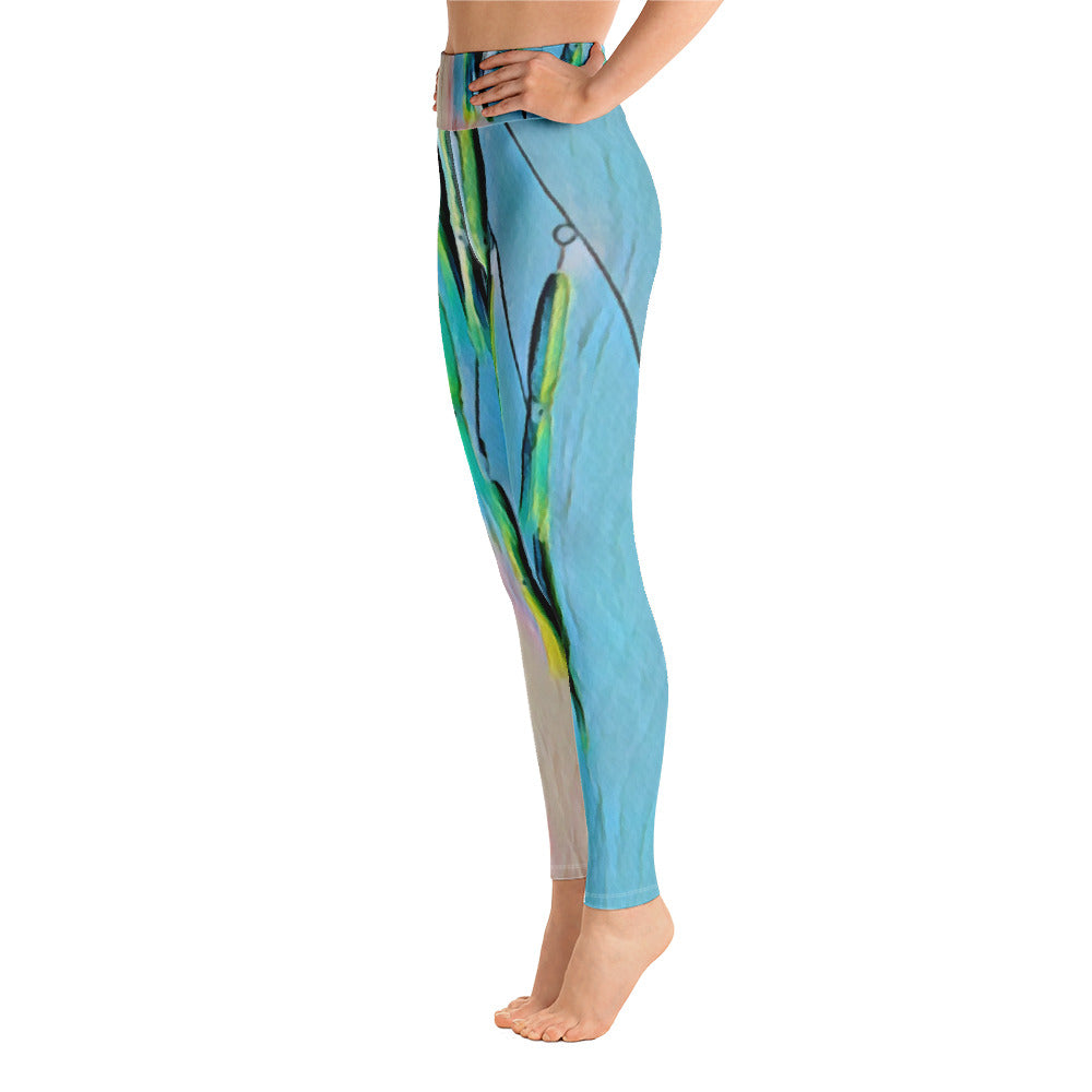 Yoga Leggings Dredge Blue - Bullzeye Ocean Apparel