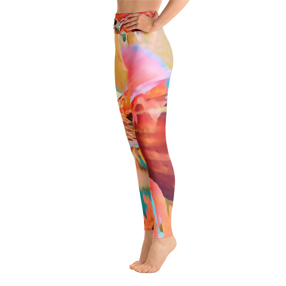 Yoga Leggings Redfish - Bullzeye Ocean Apparel