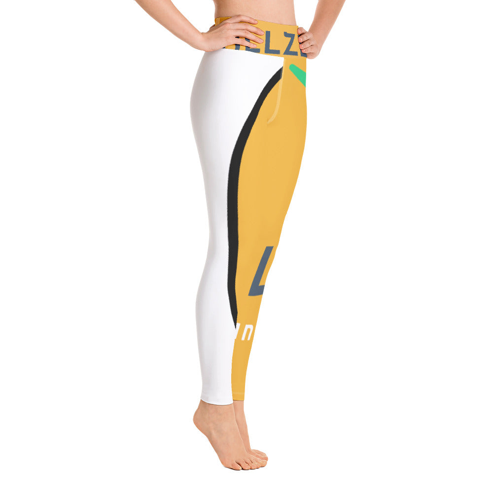 Bullzeye yellow leggings - Bullzeye Ocean Apparel