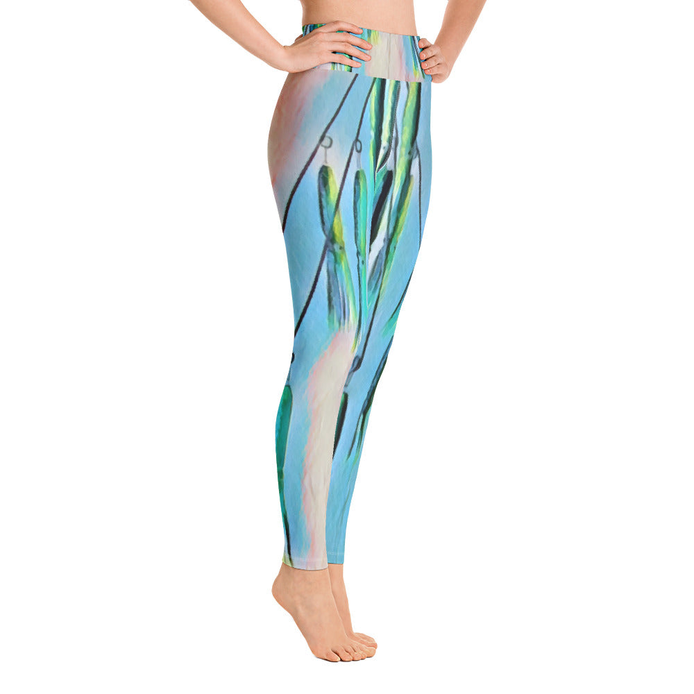 Yoga Leggings Dredge Blue - Bullzeye Ocean Apparel